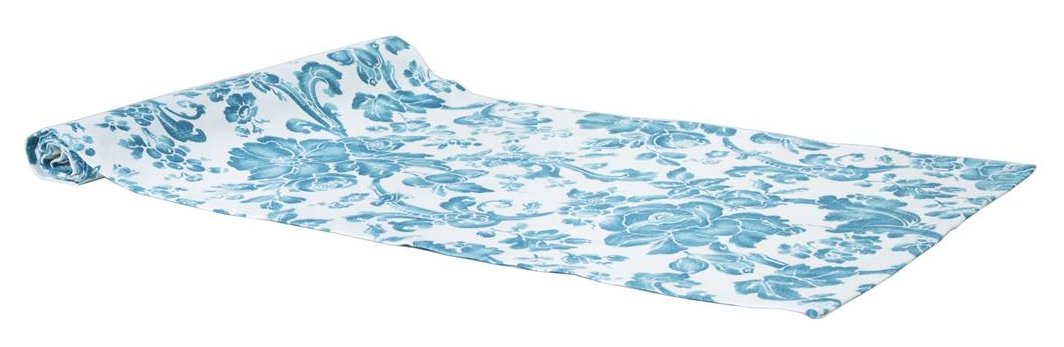 Скатерть-дорожка Прованс Allure Blue Цветы 40х140 см (.000003)