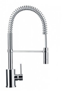 Кухонный смеситель Schock Ideos Pro Inox Optic-91 с гибким шлангом серый (57512091)