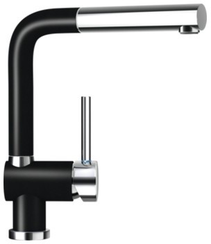 Смеситель для кухни Schock Piega Carbonium-90 черный (54712090)