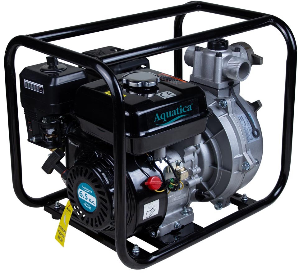 Мотопомпа Aquatica 6.5 л.с. Hmax 70 м Qmax 33 м3/ч (772535)