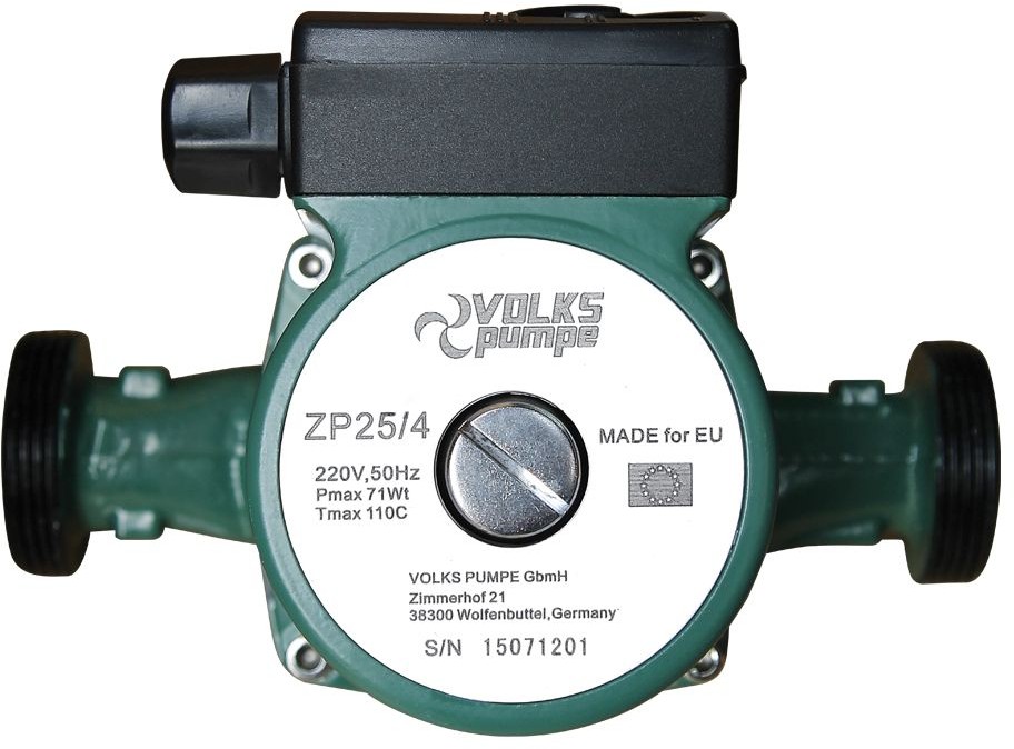 Насос циркуляционный VOLKS pumpe ZP25/4 130 мм + гайки