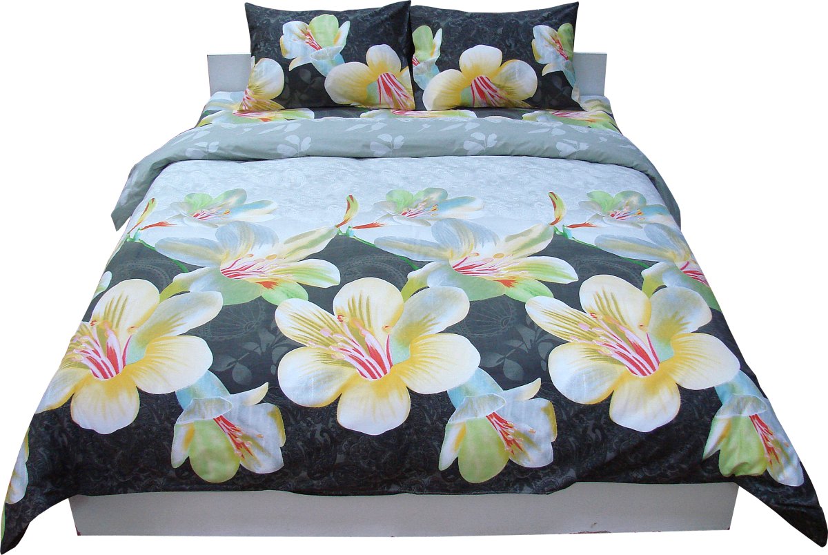 Комплект постельного белья Руно 220х240 см 4шт Евро Коричневый (845.114Г_G3D-026)