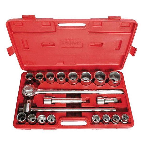 Набор головок и комплектующих Intertool 21шт 3/4", гол. 6гр., 19-50мм (HT-2221)