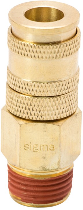 Соединение быстросъемное усиленное Sigma с фиксатором MT 1/2" (латунь) (7021631)