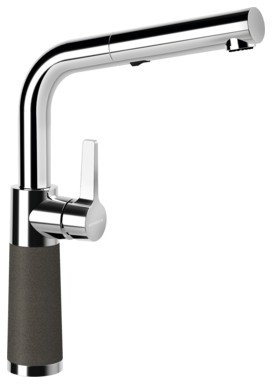 Кухонный смеситель Schock SC540 Carbonium-90 хром/черный (55712090)