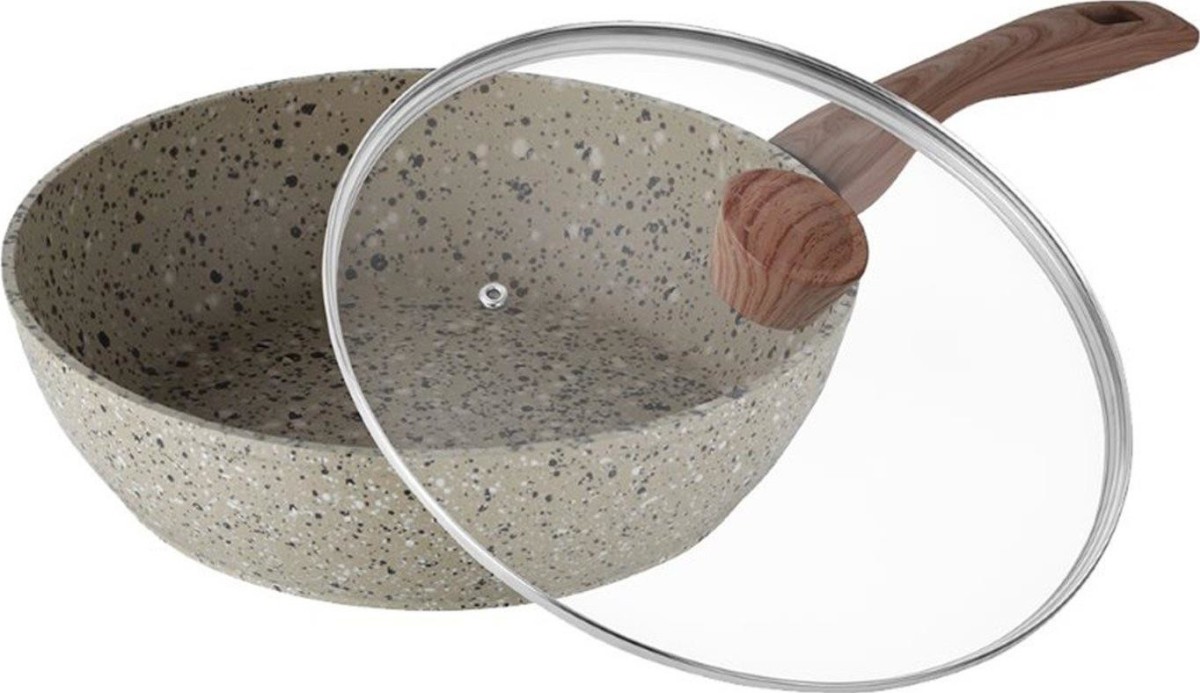 Сковорода Maxmark 24 х 6.5 см с гранитным покрытием (MK-FP4824G)