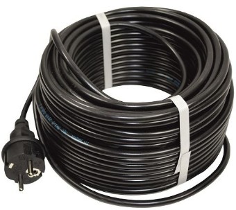Шнур питания Aruna 3×0,75мм2 - 20м для скважинных насосов с вилкой (2200000057082)