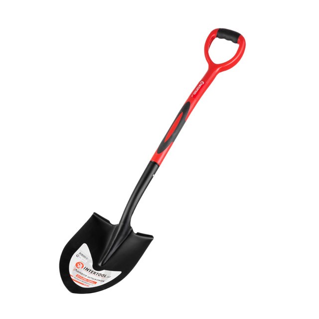 Лопата штыковая Intertool ручка из фибергласса, 217х290х1050 мм (FT-2013)