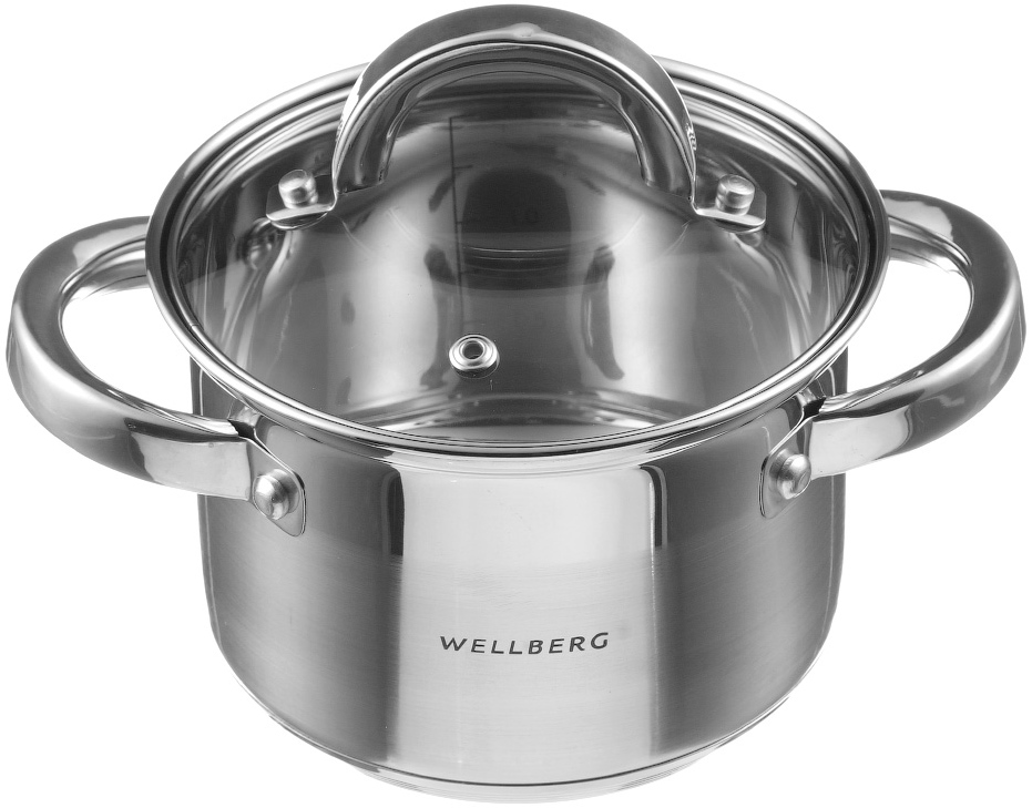 Кастрюля Wellberg 16х11.5 см 2 л (WB-9819)