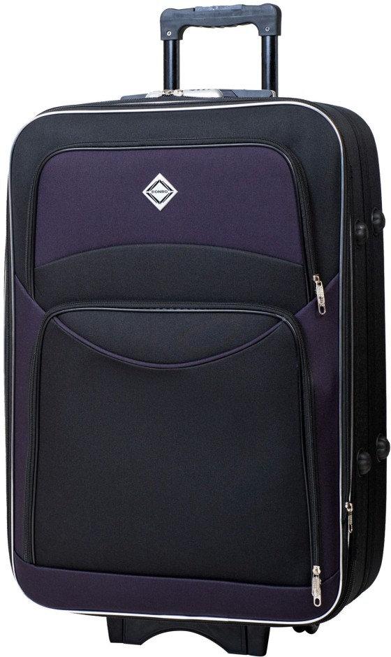 Чемодан Bonro Style (небольшой) черно-т. фиолетовый (10011911)