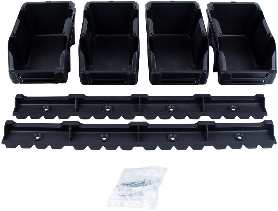 Набор лотков для метизов Sigma 8шт с креплениями черный (7418371)