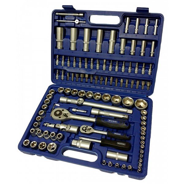 Универсальный набор инструмента Werker 1/4" & 1/2" 108 шт 6 граней (UN-1108П-6)