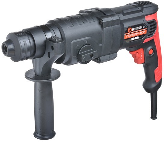 Перфоратор Intertool 1000 Вт, 3.5 Дж, 0-1100 об/мин, 0-4700 уд/мин, 3 режима (WT-0156)