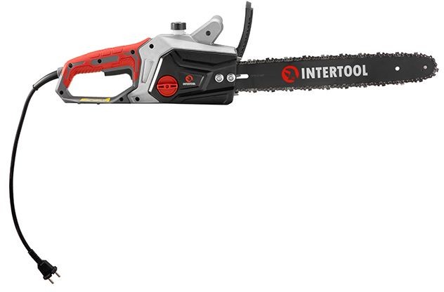 Пила цепная электрическая Intertool 1600 Вт, шина 40 см, боковой двигатель (DT-2200)