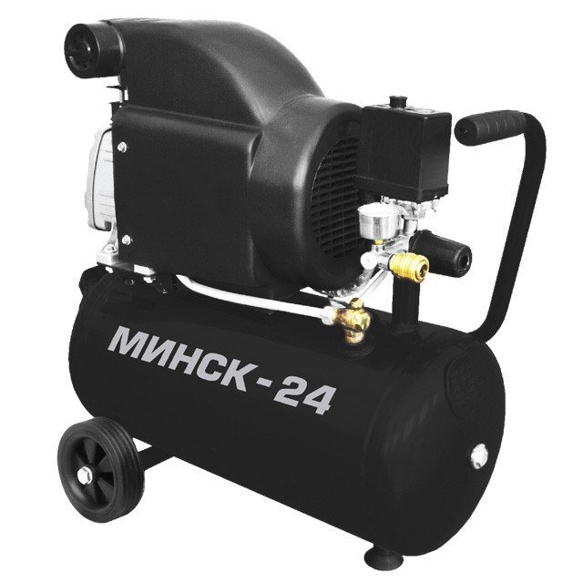 Компрессор Intertool Минск-24, 2HP, 1.5кВт, 220В, 8атм, 205 л/мин (PT-0020)