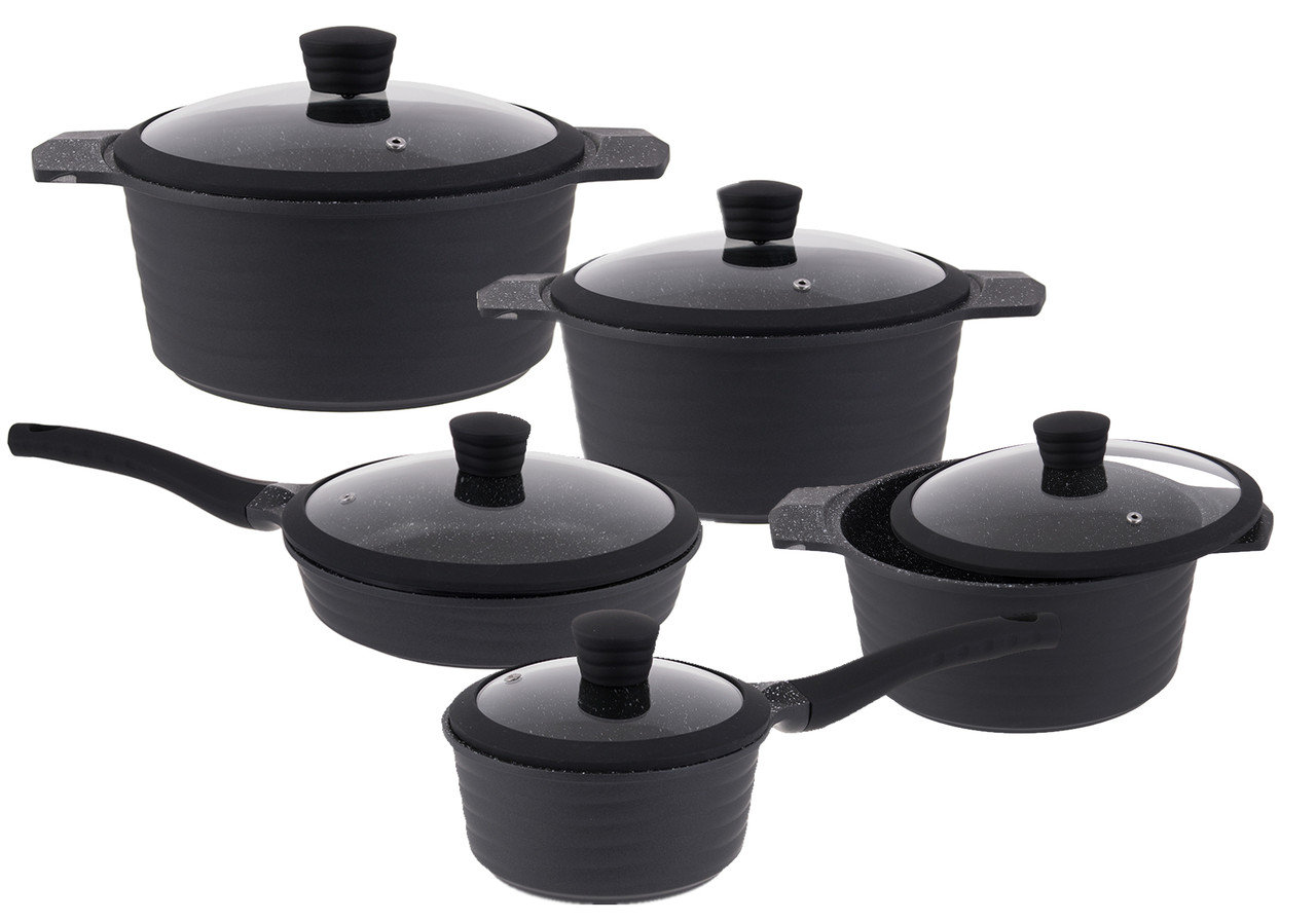 Набор посуды с мраморным покрытием Edenberg 15 предметов (EB-9185)