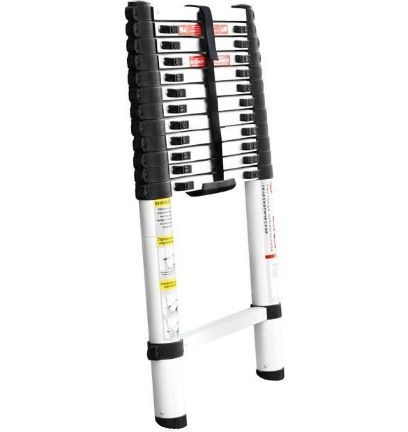 Лестница алюминиевая Intertool телескопическая 12ступ. 3.80м (LT-3038)