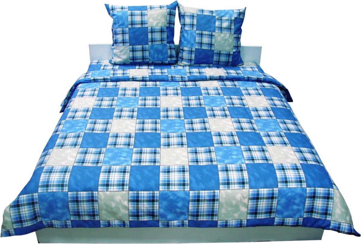 Комплект постельного белья Руно Джинса 220х240 см 4шт Евро Синий (845.114БК_3126 Джинса)