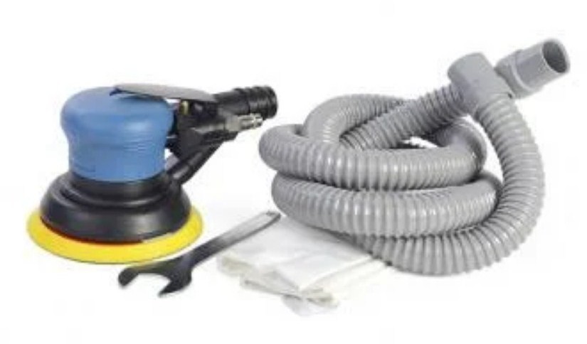 Пневмошлифмашинка эксцентриковая Miol 125 мм 6.3 бар 167 л/мин с пылесборником (81-644)