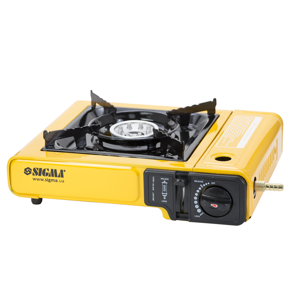 Плита газовая Sigma одноконфорочная с пьезоподжиом и адаптером Кейс (2903431)