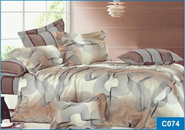 Постельное белье Leleka-Textile Сатин 200х220 Бежевое Евро
