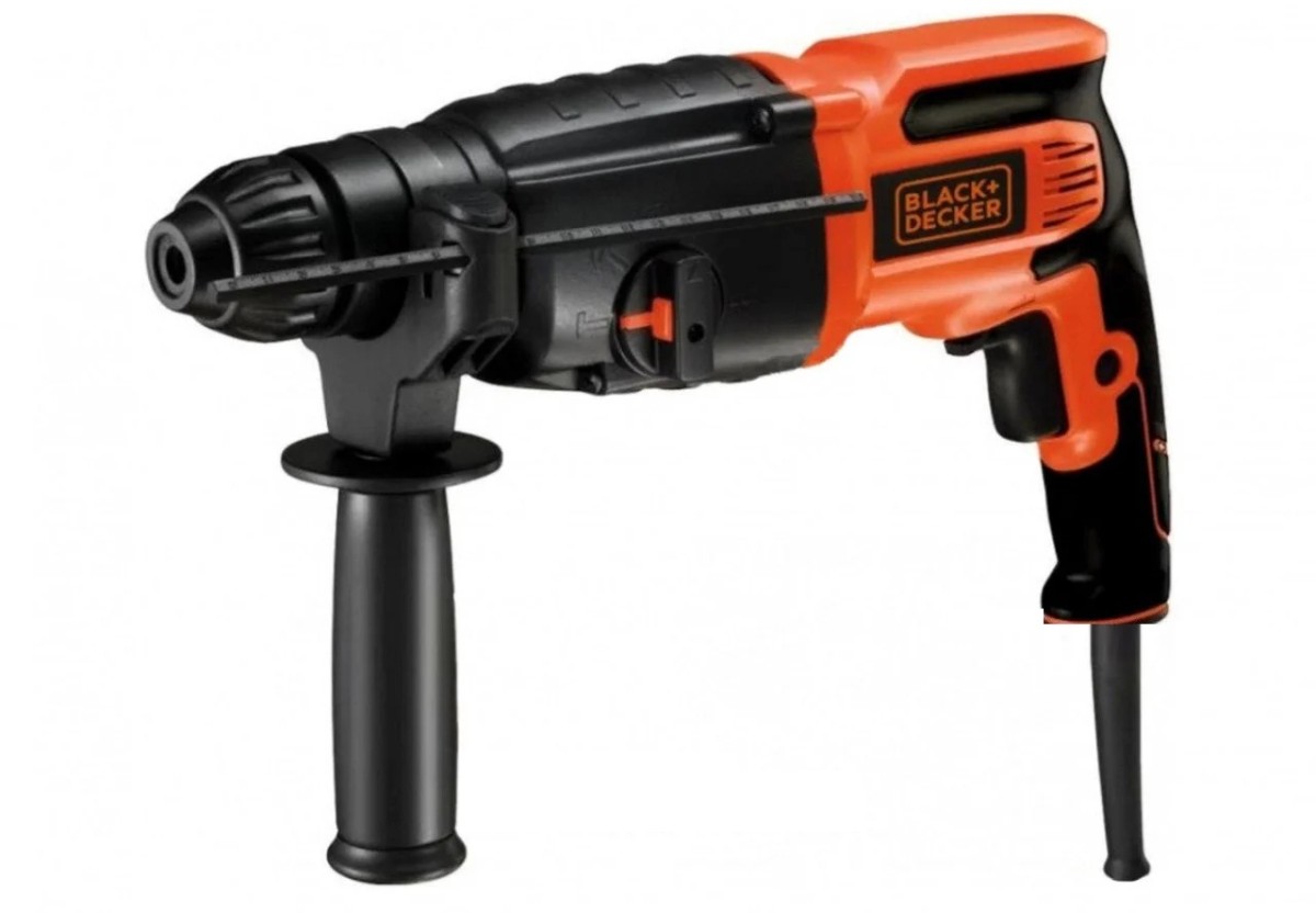 Перфоратор B & D SDS + 800 Вт, 900 об/мин, 2.4 Дж, 4000 уд/мин, 3 режима (BDHR26K-TR)