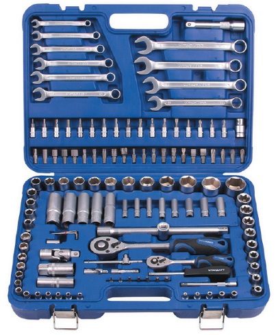 Набор инструмента Стандарт комбинированный 1/4" 1/2" 130 ед (ST-0130)
