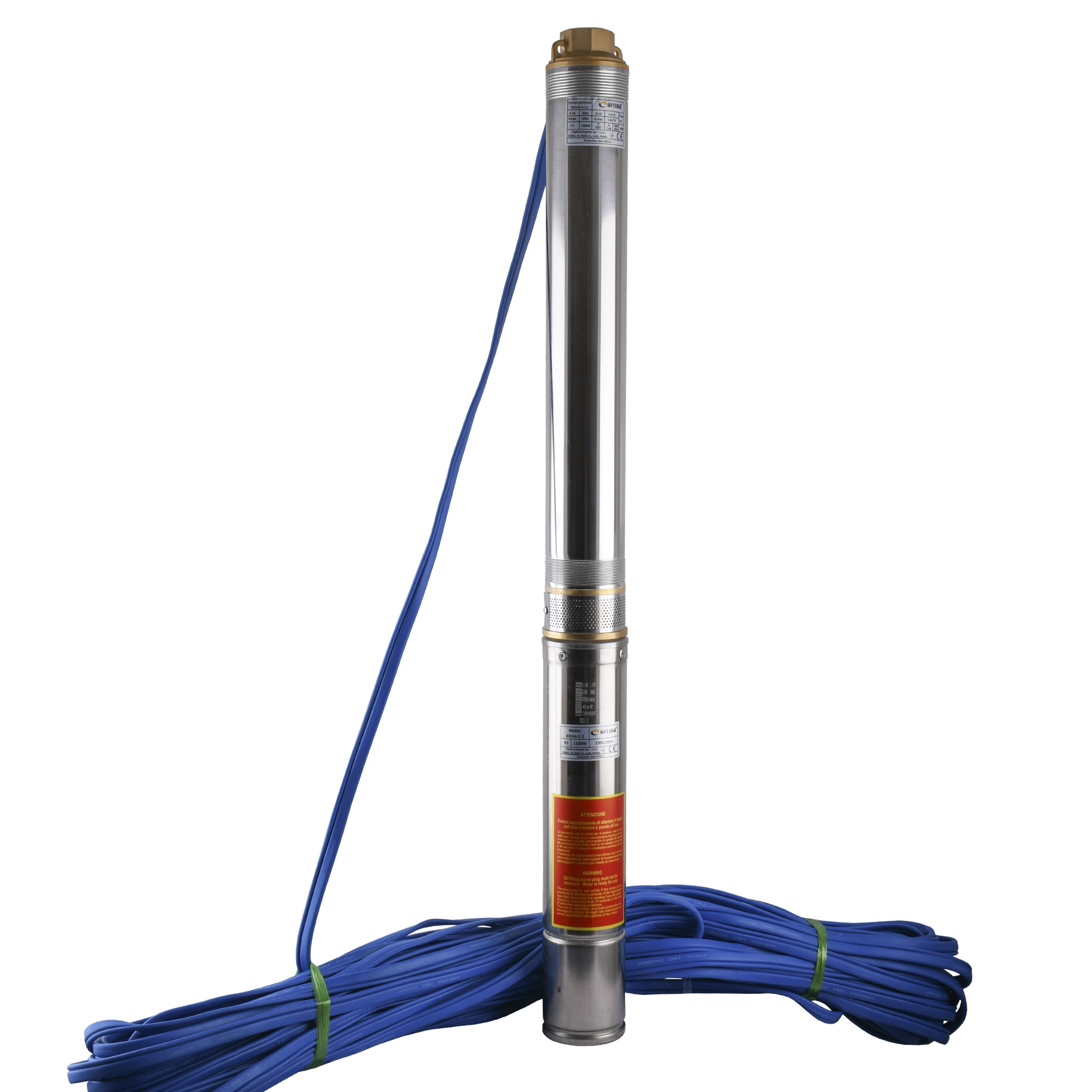 Насос скважинный с повышенной уст-тью к песку OPTIMA 4SDm3/15 1,1 кВт 109м + пульт+кабель 60м 
