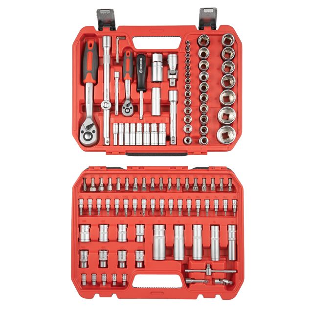 Набор инструментов 1/2" & 1/4" 110 ед, 12 граней ET-6108SP INTERTOOL (ET-9109)