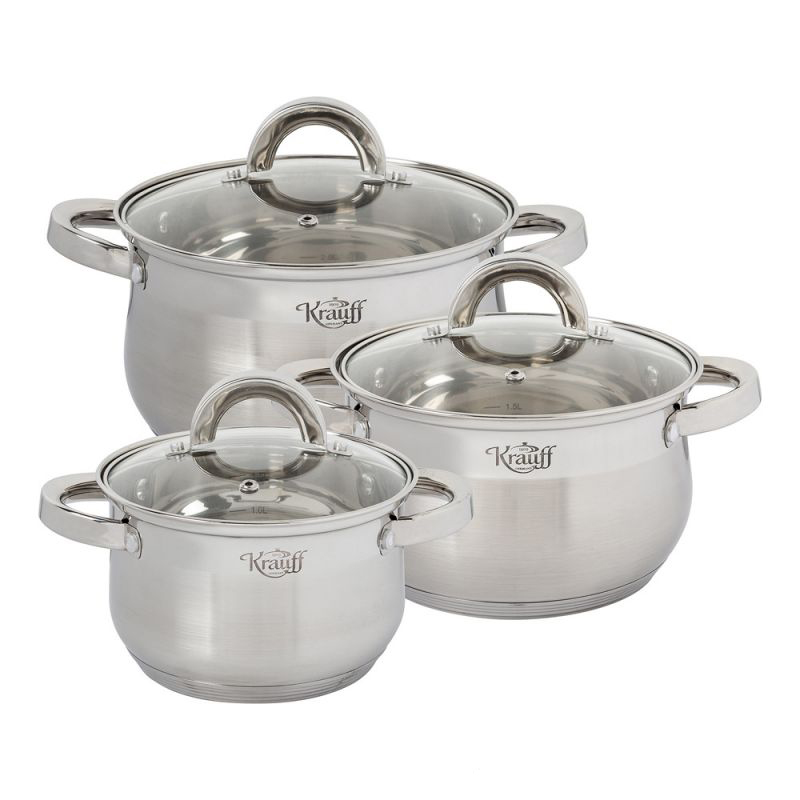 Набор кастрюль Krauff LICHT 6 предметов (88-222-003)