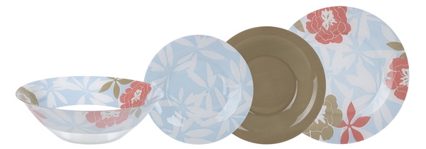 Сервиз Luminarc Peony Floral Blue 19 предметов (N6264)
