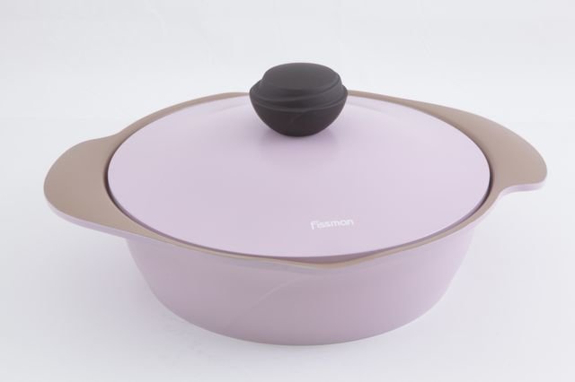 Кастрюля Fissman Azalea 24 см 2.6 л с металлической крышкой (AL-4808.24)