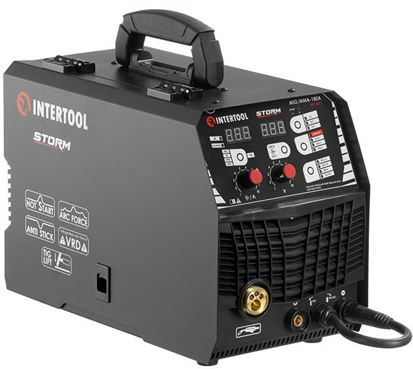 Полуавтомат инверторный Intertool MIG/MMA-180A, STORM (WT-4011)