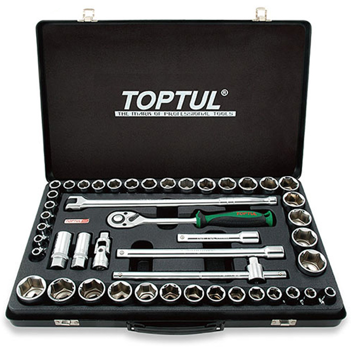 Набор инструмента Toptul 1/2" дюйм + метр. 46ед. (GCAD4601)