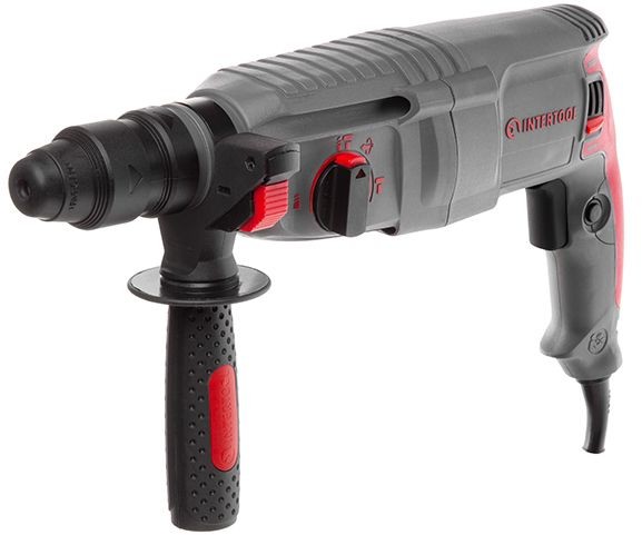 Перфоратор Intertool 850 Вт, 3.2 Дж, 0-900 об/мин, 0-4400 уд/мин, 3 режима, съемный патрон (DT-0184)