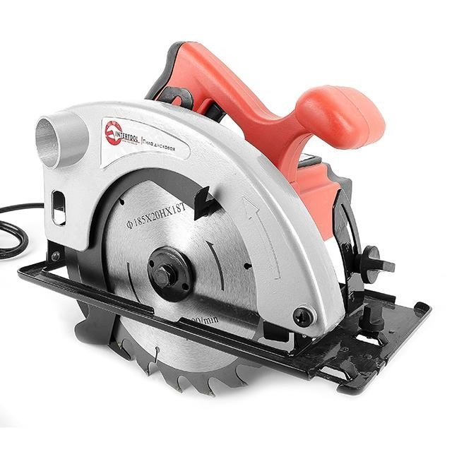 Пила дисковая Intertool 1200Вт, d=20мм*185мм (DT-0612)