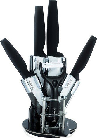 Набор ножей керамических Royalty Line на подставке 6 предметов (RL-C4SB)