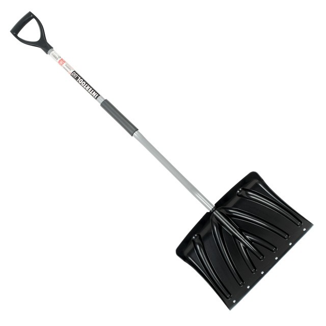 Лопата для уборки снега Intertool 460*340мм с Z-образной ручкой 1080 мм (FT-2023)