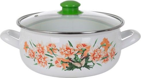 Кастрюля Savasan низкая 22 см 3.1 л Гвоздика (6289786)