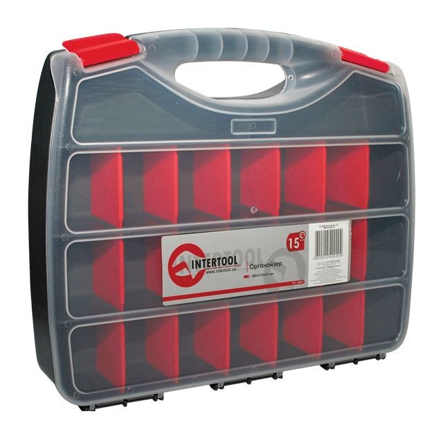 Органайзер пластиковый Intertool 15" 380x310x60 мм (BX-4002)