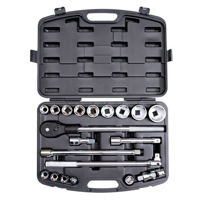 Профессиональный набор инструмента Intertool 3/4", 20ед 19-50мм CrV (ET-6023)