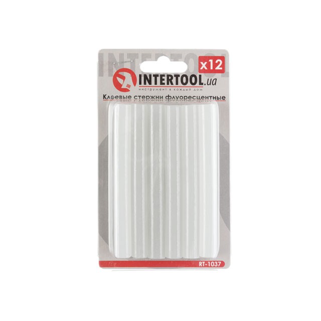 Комплект клеевых стержней Intertool флуоресцентных 11.2 мм*100мм, 12 шт (RT-1037)