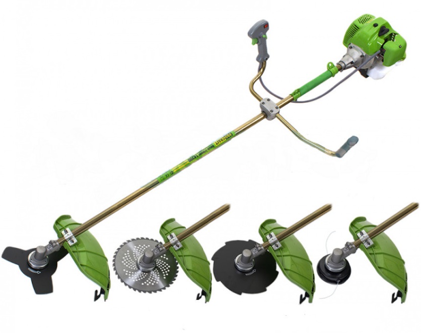 Коса бензиновая Procraft T4200 3 ножа 3Т, 8Т, 40Т, 1 катушка, ремень РЮКЗАК