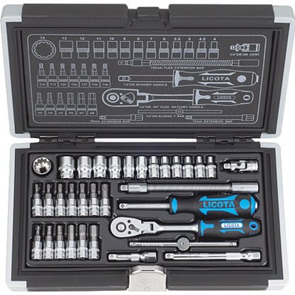 Набор торцевих головок Licota 1/4" 33 предмета super lock (ALK-0003)