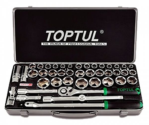Набор инструмента Toptul 1/2" дюйм + метр. 43ед. (GCAD4303)