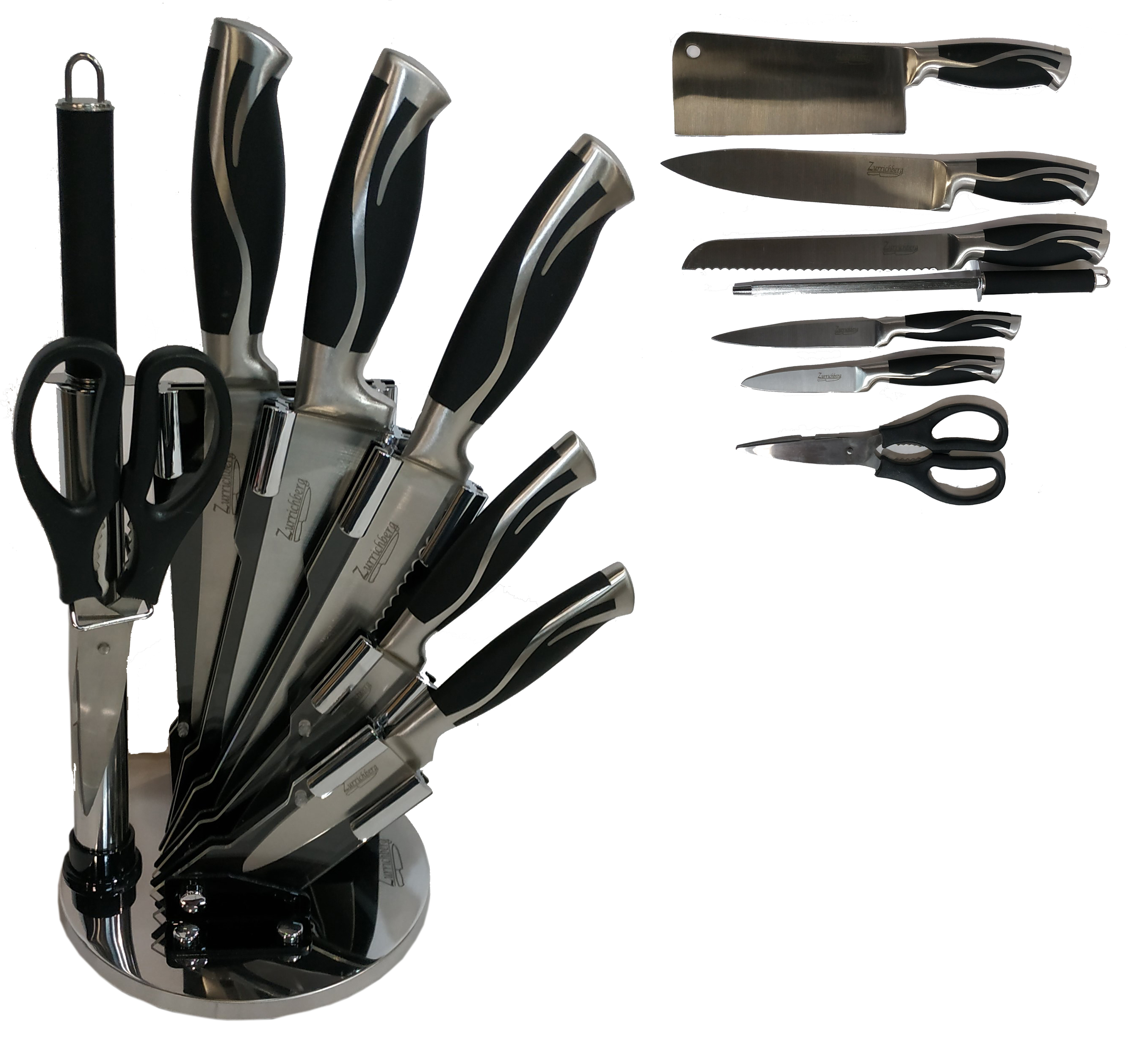 Набор ножей Zurrichberg из нержавеющей стали 8 предметов (ZBP-7024)