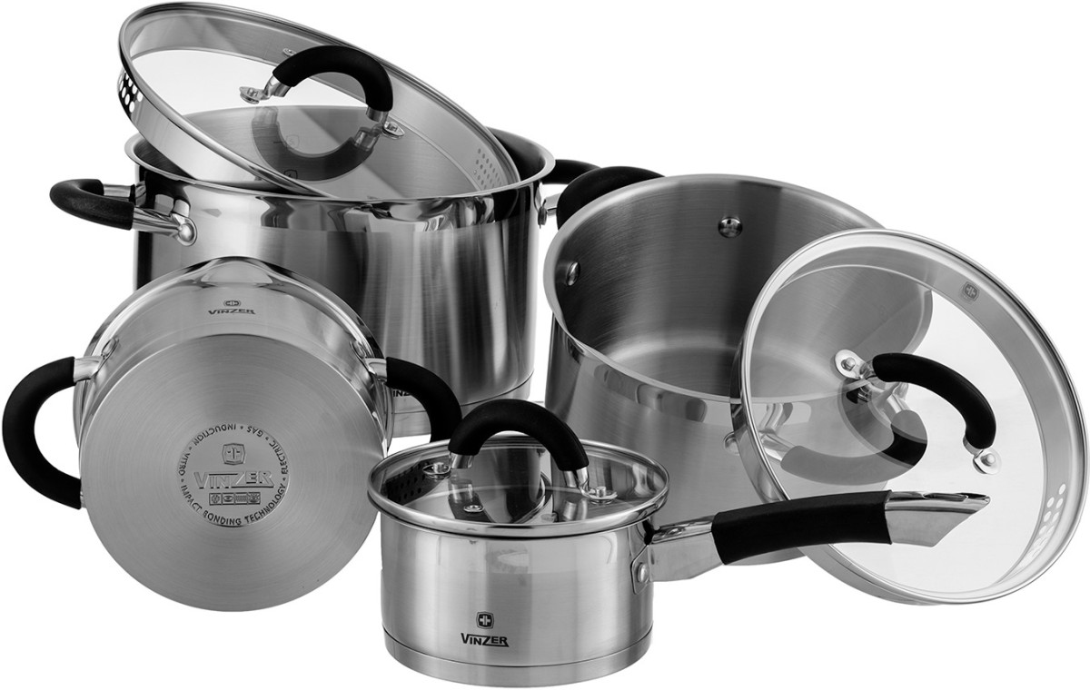 Набор посуды Vinzer Progresso 9 предметов (89021)