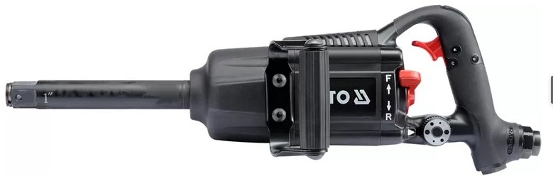 Гайковерт ударный пневматический Yato 1" 2700 Nm 255 л/мин 6.3 Bar (YT-09611)