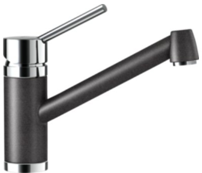 Кухонный смеситель Schock Pila Carbonium-90 черный (54100090)