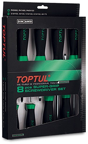 Набор отверток Toptul 8 шт (GAAE0807)